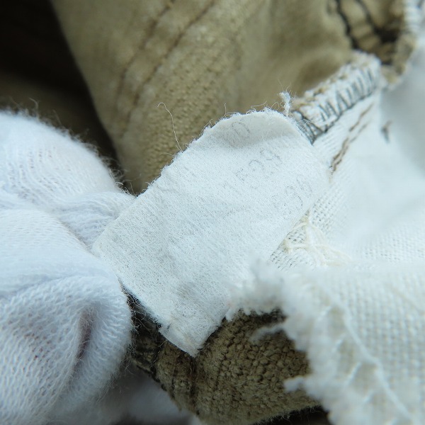 実際に弊社で買取させて頂いたLevis/リーバイス 80s ヴィンテージ 519 刻印536 白タブ コーデュロイパンツの画像 6枚目