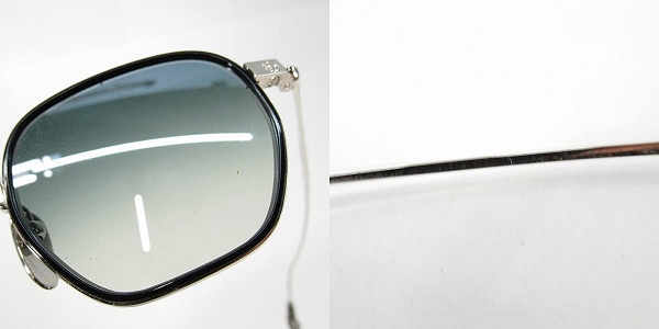 実際に弊社で買取させて頂いたCHROME HEARTS/クロムハーツ BONE PRONE I サングラス/アイウェア レザーケース付きの画像 8枚目