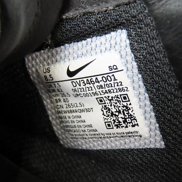 実際に弊社で買取させて頂いたNIKE×AMBUSH/ナイキ×アンブッシュ AIR FORCE 1 LOW SP/エア フォース 1 ロー スペシャル DV3464-001/26.5の画像 5枚目