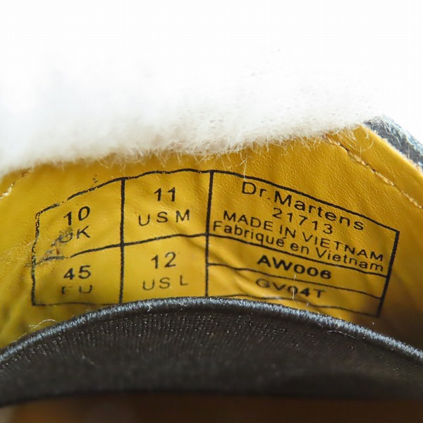 実際に弊社で買取させて頂いたDr.Martens×BEAMS/ドクターマーチン×ビームス PATENT LAMPER 3ホール 1461B 21713001/UK10の画像 5枚目
