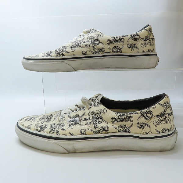 実際に弊社で買取させて頂いたVANS バンズ VAN DOREN/バンドーレン スカル パイレーツ 80s復刻モデル ローカットスニーカー TB6Q/8.5の画像 3枚目