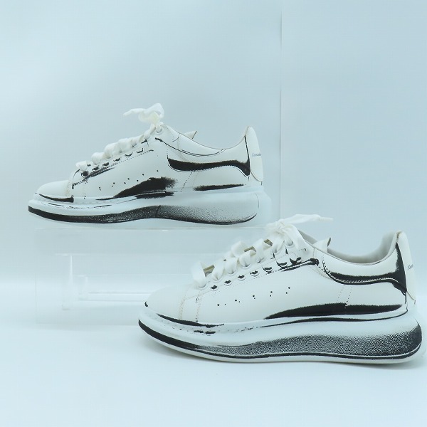 実際に弊社で買取させて頂いたAlexander McQueen/アレキサンダーマックイーン ペイント オーバースニーカー/40の画像 3枚目