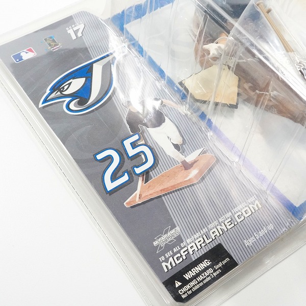 実際に弊社で買取させて頂いた【未開封】McFARLANE TOYS/マクファーレントイズ トロント・ブルージェイズ #25 TROY GLAUS トロイ・グロース フィギュアの画像 6枚目