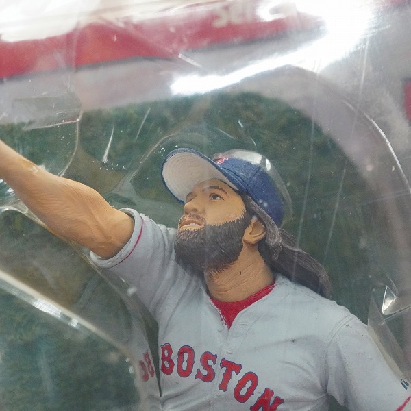 実際に弊社で買取させて頂いた 【未開封】McFARLANE/マクファーレン ボストン・レッドソックス #18 JOHNY Damon ジョニー・デイモン グレー フィギュアの画像 2枚目