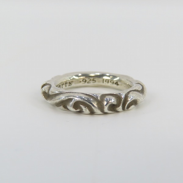 実際に弊社で買取させて頂いたCHROME HEARTS/クロムハーツ スクロールバンドリング 16.5号の画像 3枚目