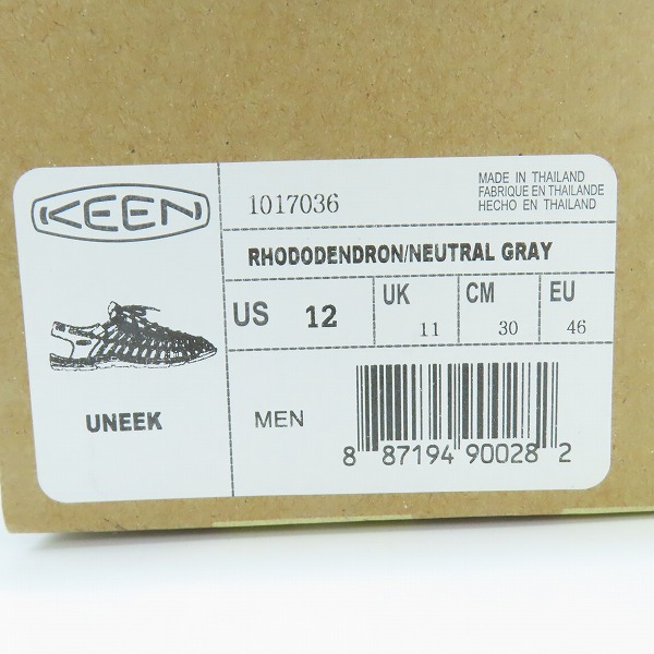 実際に弊社で買取させて頂いたKEEN/キーン UNEEK 3C/ユニーク サンダル 1017036/30の画像 8枚目