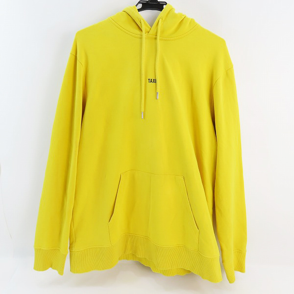 実際に弊社で買取させて頂いたHELMUT LANG/ヘルムートラング 18AW TAXIロゴ プルオーバーパーカー/XL