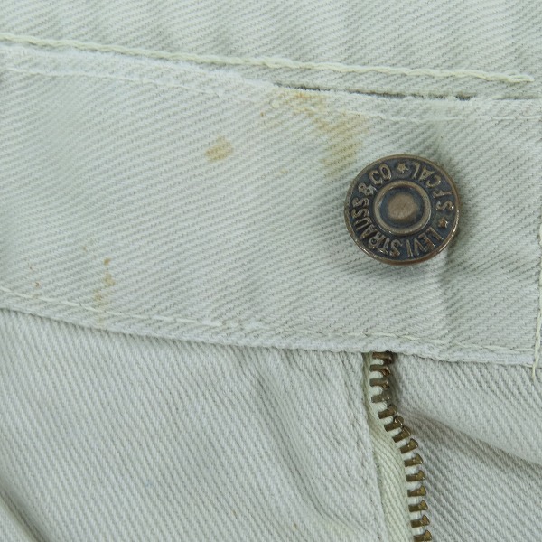 実際に弊社で買取させて頂いたLEVI'S/リーバイス 刻印M 白タブ TALON42 パンツの画像 5枚目