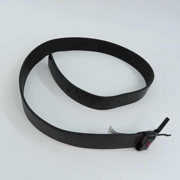 実際に弊社で買取させて頂いたHUGO BOSS/ヒューゴボス Giove-L_Sz35 レタリングロゴループ レザー ベルト 50470652/90-34の画像 9枚目