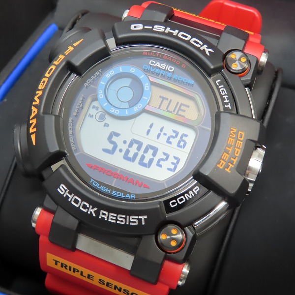 実際に弊社で買取させて頂いたG-SHOCK/Gショック FROGMAN/フロッグマン 南極調査ROVコラボ GWF-D1000ARR-1JR