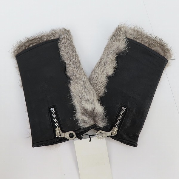 実際に弊社で買取させて頂いた【未使用】mastermind JAPAN/マスターマインドジャパン ファー フィンガーレス グローブの画像 1枚目