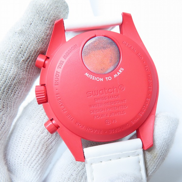 実際に弊社で買取させて頂いたOMEGA×SWATCH/オメガ×スウォッチ MISSION TO MARS スピードマスター ミッショントゥ マーズ 腕時計 SO33R100の画像 3枚目