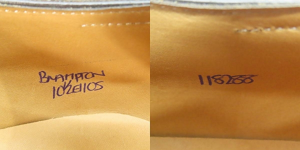 実際に弊社で買取させて頂いたJOHN LOBB/ジョンロブ BRAMPTON  レザーシューズ 10.5の画像 6枚目