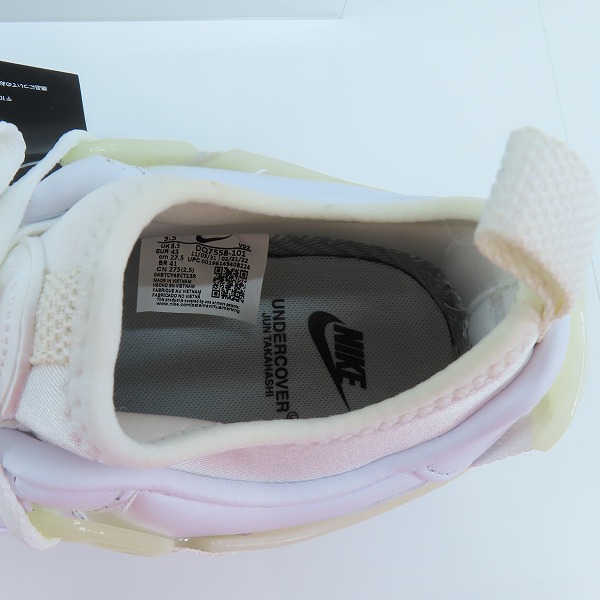 実際に弊社で買取させて頂いたNIKE×UNDERCOVER/ナイキ×アンダーカバー AIR FORCE 1 LOW/エアフォース１ ロー ホワイト DQ7558-101/27.5の画像 4枚目