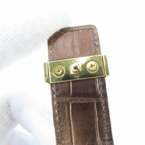 実際に弊社で買取させて頂いたGIVENCHY/ジバンシィ がま口 クロコダイル型押し 二つ折り財布の画像 7枚目