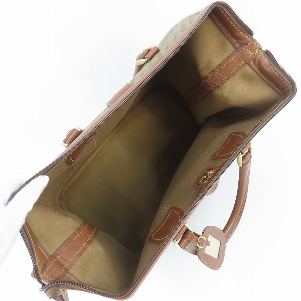 実際に弊社で買取させて頂いたGUCCI/グッチ オールドマイクロGG キャンバス レザー ボストンバッグ 012 24 0525 45の画像 3枚目