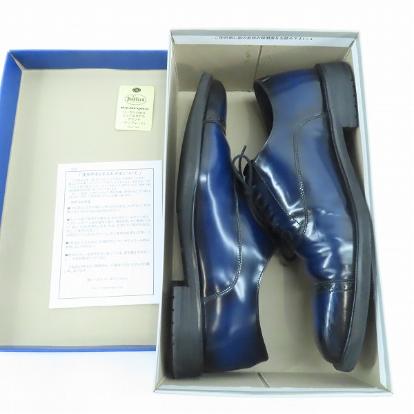 実際に弊社で買取させて頂いたKEN FORD/ケンフォード REGAL CORPORATION 内羽根 ストレートチップ レザーシューズ ビジネスシューズ/27.0の画像 8枚目