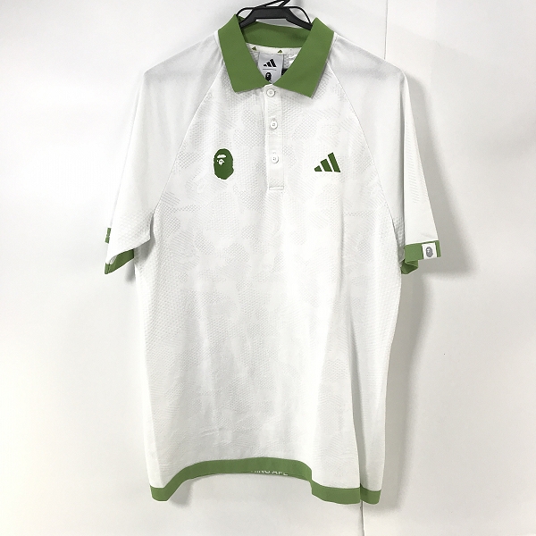 実際に弊社で買取させて頂いたadidas×A BATHING APE/アディダス×アベイシングエイプ 半袖ポロシャツ/M