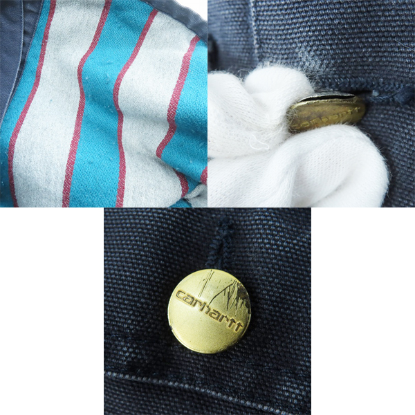 実際に弊社で買取させて頂いたSTUSSY×Carhartt/ステューシー×カーハート WIP Chore Coat チョアコート ダック地 カバーオール/Sの画像 5枚目