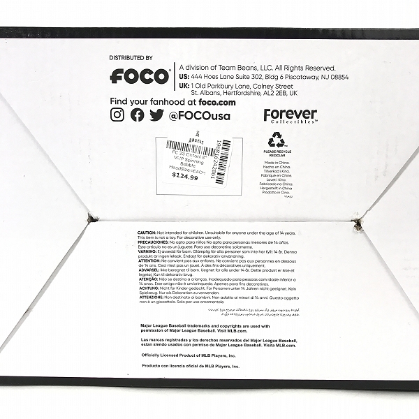 実際に弊社で買取させて頂いたFOCO PLAYER BOBBLE ボブルヘッド ロサンゼルス・エンゼルス ＃17 大谷翔平 二刀流 Spinning Base 首振り フィギュアの画像 9枚目