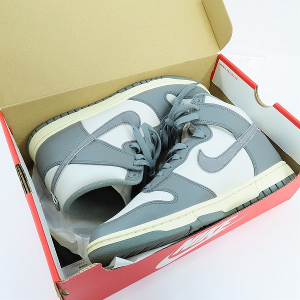実際に弊社で買取させて頂いたNIKE/ナイキ DUNK HI RETRO SE VNTG/ダンク ハイ レトロ ヴィンテージ DM0582-001/28.5の画像 8枚目