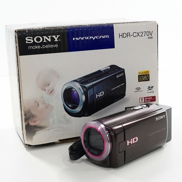 実際に弊社で買取させて頂いたSONY/ソニー HDR-CX270V Handycam ハンディカム デジタルビデオカメラ 簡易動作確認済み