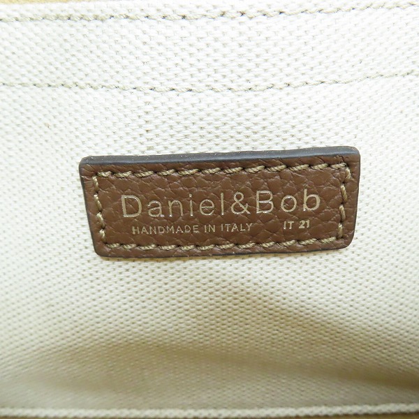 実際に弊社で買取させて頂いたDaniel&Bob/ダニエル＆ボブ レザー ショルダーバッグ/ボディバッグ ブラウンの画像 4枚目