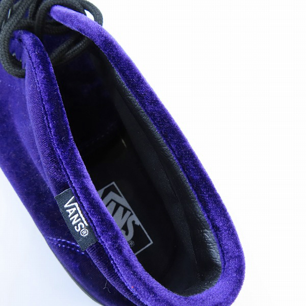 実際に弊社で買取させて頂いたVANS/バンズ BILLY'S別注 17AW CHUKKA/チャッカ ベロア ハイカットスニーカー V49VVT/27.5cmの画像 4枚目