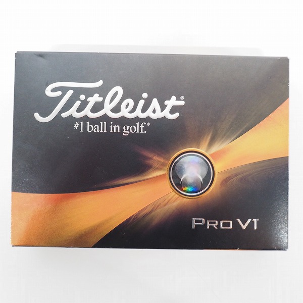 実際に弊社で買取させて頂いた【未使用/オウンネーム】Titleist/タイトリスト PRO V1 ゴルフボール ホワイト 1ダースの画像 2枚目