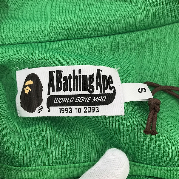 実際に弊社で買取させて頂いた【未使用】A BATHING APE/アベイシングエイプ LINE CAMO JACQUARD BATHING APE LOGO ジャガード トラックジャケット/Sの画像 2枚目