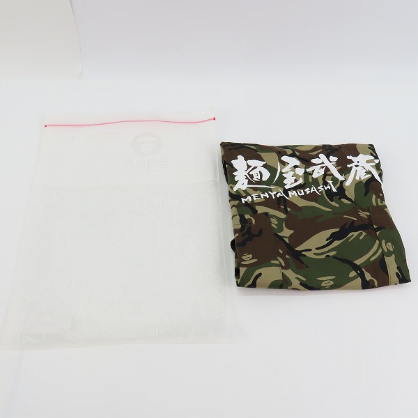 実際に弊社で買取させて頂いたAAPE BY A BATHING APE × MENYA MUSASHI/エーエイプ バイ アベイシングエイプ × 麺屋武蔵 APRON/エプロン 180/96Aの画像 8枚目