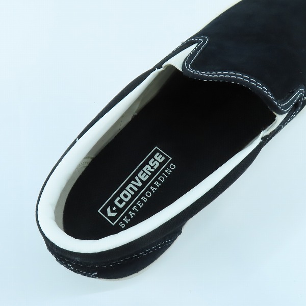 実際に弊社で買取させて頂いたCONVERSE/コンバース SKATEBOADING CS SLIP-ON SK/シェブロンスター スリッポン スケート 1SC654/28の画像 4枚目