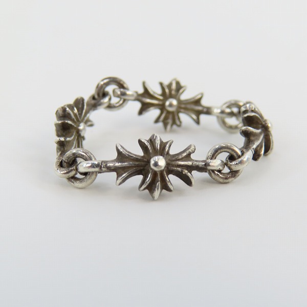 実際に弊社で買取させて頂いた【インボイス原本付】CHROME HEARTS/クロムハーツ タイニーE CHプラス リング 4リンク/11.5-12号の画像 4枚目