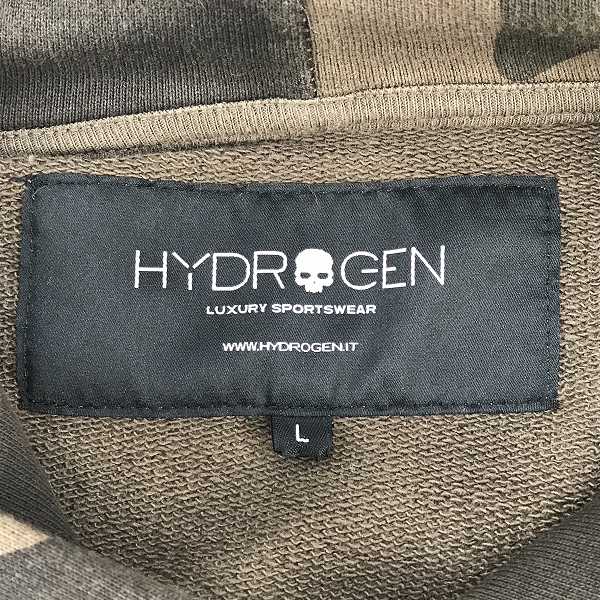 実際に弊社で買取させて頂いたHYDROGEN/ハイドロゲン 迷彩/カモフラ柄 プルオーバーパーカー/Lの画像 2枚目