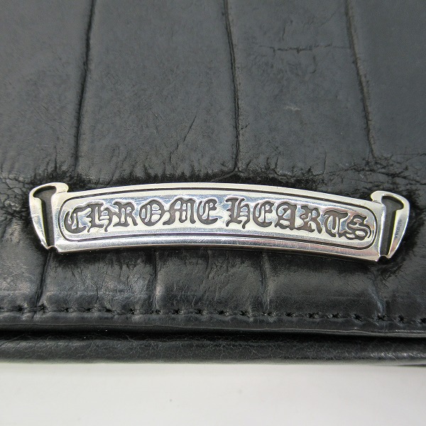 実際に弊社で買取させて頂いたCHROME HEARTS/クロムハーツ シングルフォールド ロングウォレット/長財布の画像 4枚目