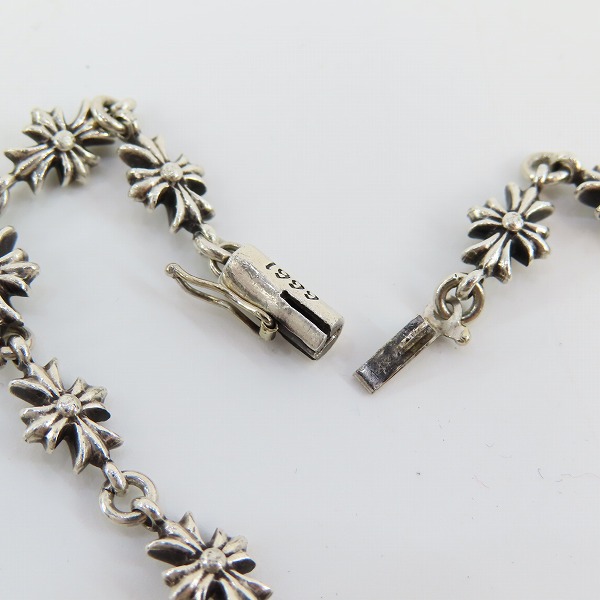 実際に弊社で買取させて頂いたCHROME HEARTS/クロムハーツ タイニーE CHプラス ブレスレット 12リンクの画像 5枚目
