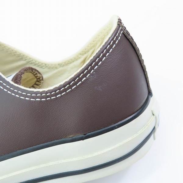 実際に弊社で買取させて頂いたCONVERSE/コンバース LEATHER ALL STAR OX/レザー オールスター ブラウン 1B418/26.0の画像 6枚目