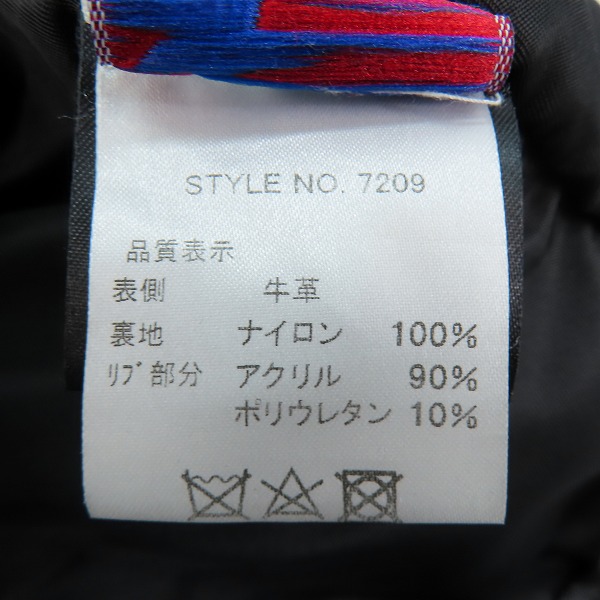 実際に弊社で買取させて頂いたSchott/ショット カウレザー/牛革 トラッカージャケット/シングルライダース 7209/40の画像 3枚目