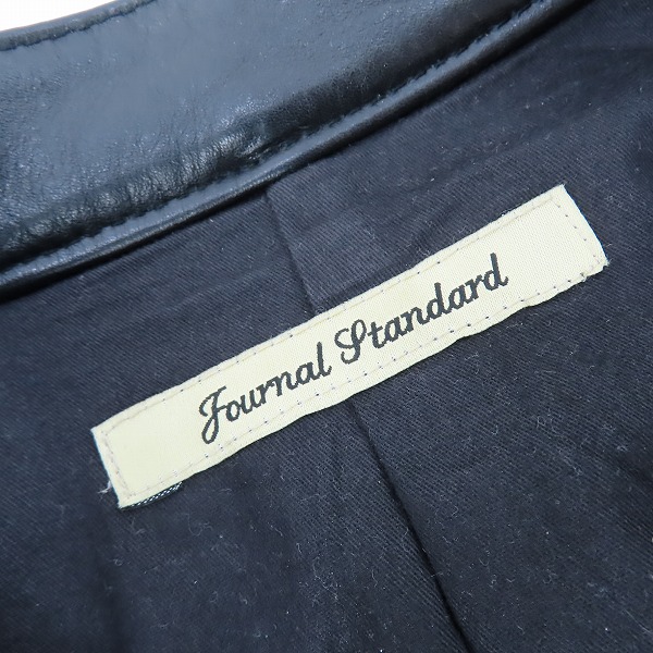 実際に弊社で買取させて頂いたJOURNAL STANDARD/ジャーナルスタンダード シングルライダース ブラック Mの画像 2枚目