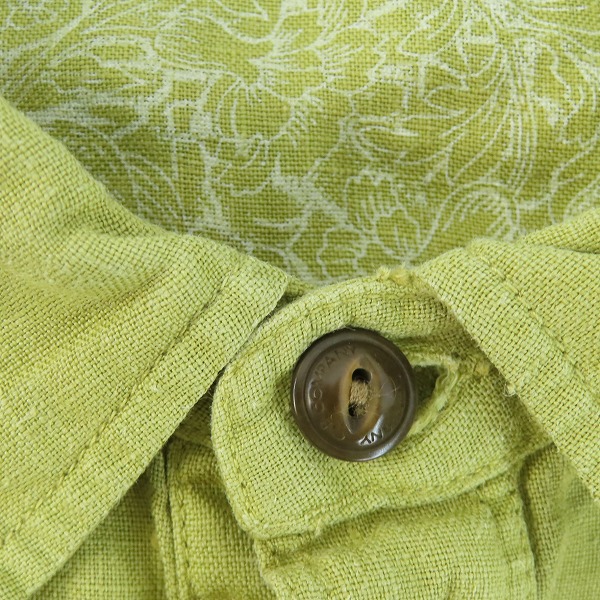 実際に弊社で買取させて頂いたC.P COMPANY/シーピーカンパニー リネン プルオーバー半袖シャツ XLの画像 6枚目