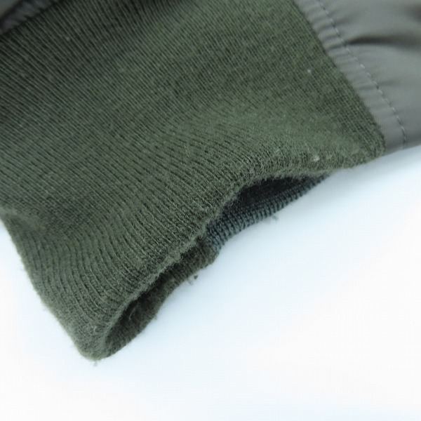 実際に弊社で買取させて頂いたeYe JUNYA WATANABE COMME des GARCONS MAN×ALPHA/コムデギャルソン×アルファ 袖レザー切り替え MA-1ジャケット/Sの画像 6枚目