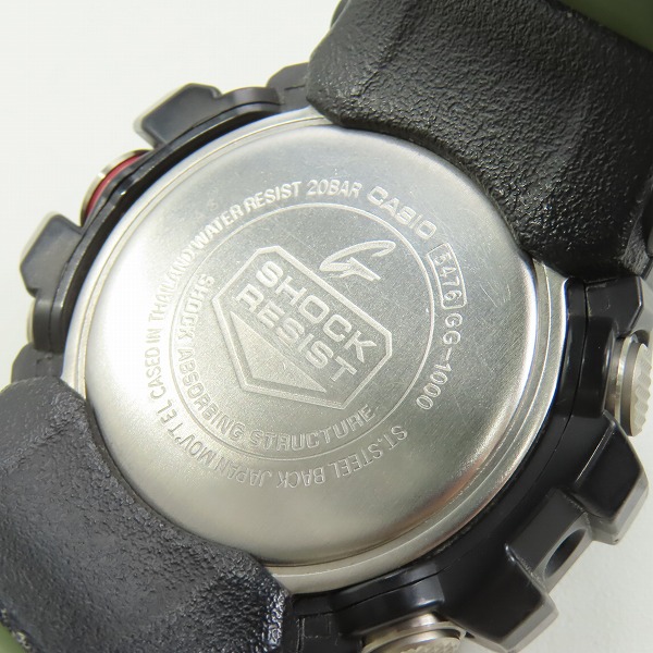 実際に弊社で買取させて頂いたG-SHOCK/Gショック MUDMASTER MASTER OF G マッドマスター/ツインセンサー搭載 GG-1000-1A3JFの画像 3枚目
