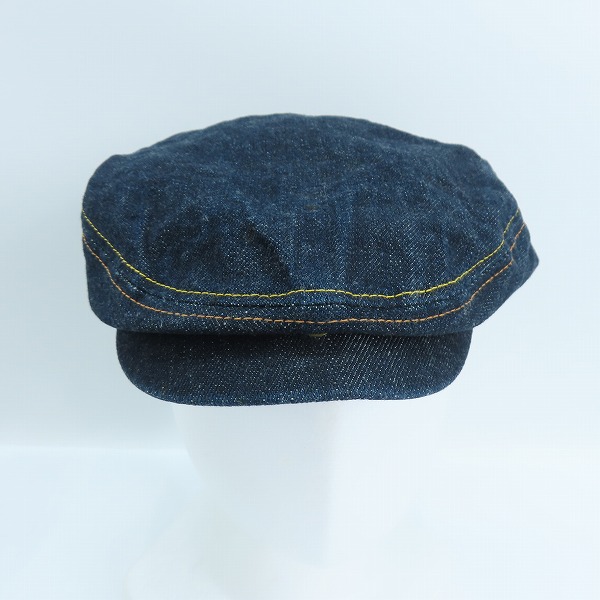 実際に弊社で買取させて頂いたEVISU/エヴィス デニムハンチング バックカモメ インディゴブルー Mの画像 1枚目