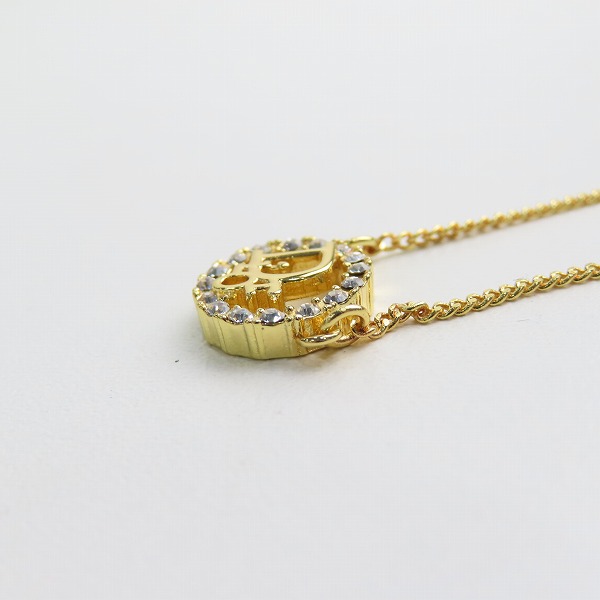 実際に弊社で買取させて頂いたChristian Dior/クリスチャンディオール ラウンド型 ラインストーン ネックレスの画像 3枚目