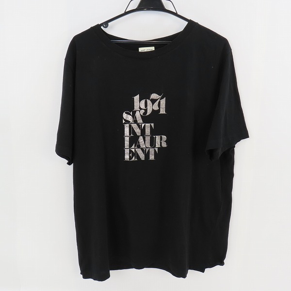 実際に弊社で買取させて頂いた【JPタグ】SAINT LAURENT/サンローランパリ 18SS ロゴプリントデザイン 半袖Tシャツ 529629/XXL