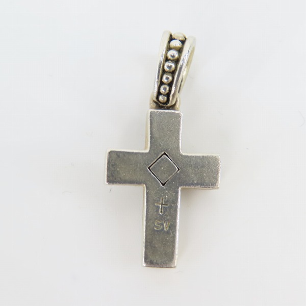 実際に弊社で買取させて頂いたKONRON/コンロン クロスチャーム ブラック ストーンの画像 2枚目