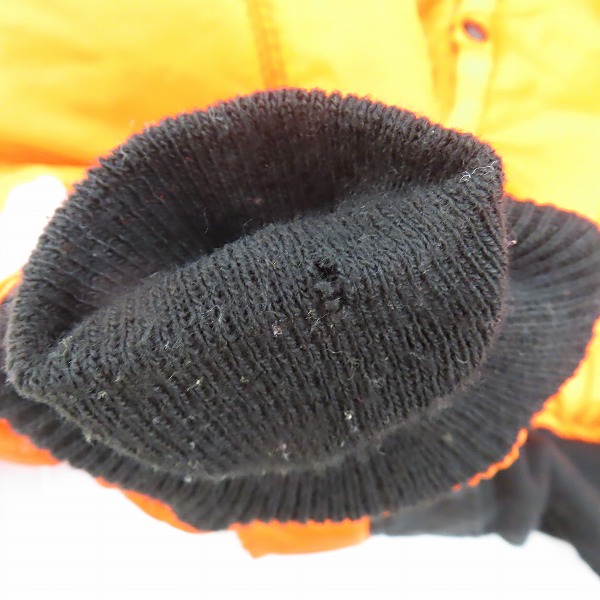 実際に弊社で買取させて頂いたALPHA INDUSTRIES/アルファインダストリーズ リバーシブル フライトジャケット MA-1 ブラック/オレンジ MIL-J-82790J/Lの画像 7枚目