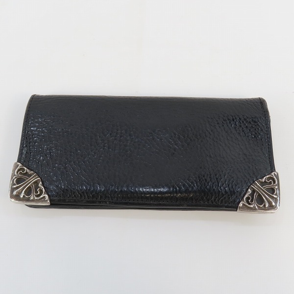 実際に弊社で買取させて頂いたCHROME HEARTS/クロムハーツ シングルフォールド ロングウォレット チップスコーナー 