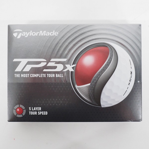 実際に弊社で買取させて頂いたTaylorMade/テーラーメイド TP5x 2024年モデル ゴルフボール ホワイト 1ダースの画像 2枚目