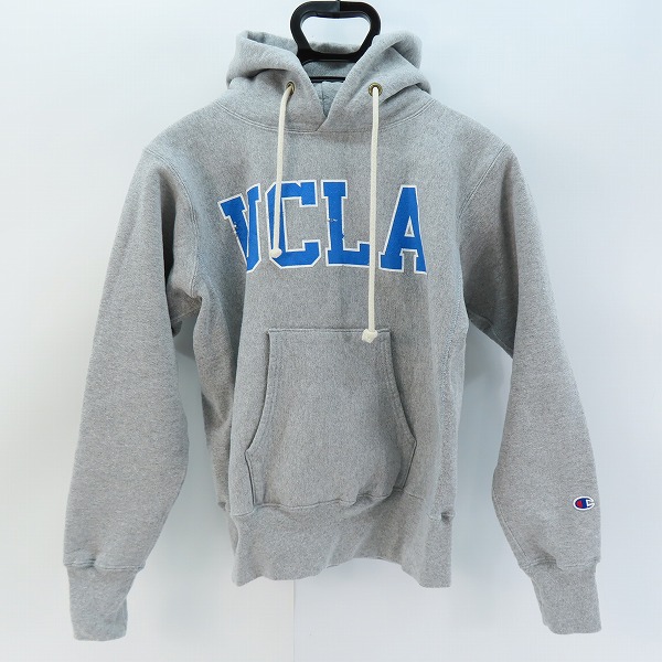 実際に弊社で買取させて頂いたChampion/チャンピオン UCLA REVERSE WEAVE sweat parka リバースウィーブ スウェット パーカー 赤単タグ 復刻 グレー M